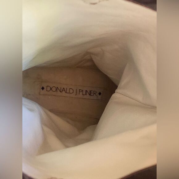 DONALD J PLINER Vintage Western Couture Collection Leather Boots Brown size 7.5 - Picture 6 of 14